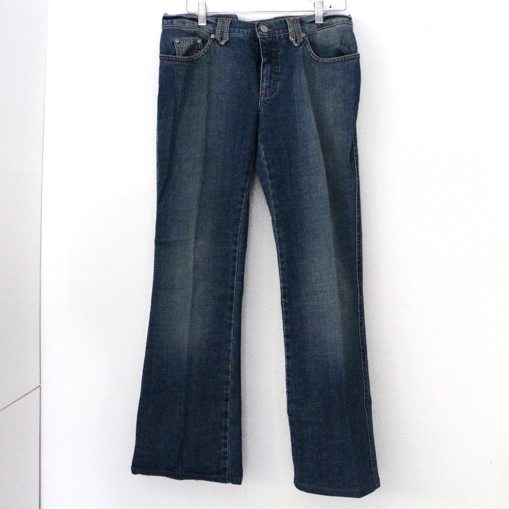 Blumarine embellished crystal vintage jeans